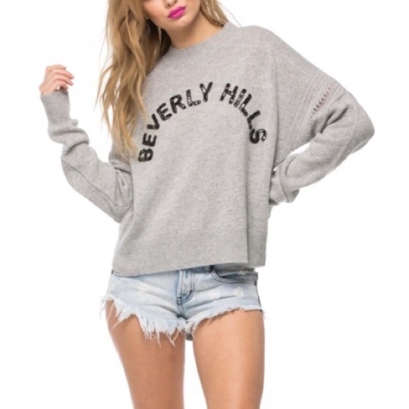 Wildfox ‘Beverly Hills’ Cashmere Sweater Size L - Picture 2 of 5
